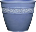 Classic Home and Garden Corinthian Resin Flower Pot Planter, Slate Blue by ClassicHomeandGarden