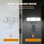 LUTEC 2 Pack 72W 7500LM LED Security Lights Motion Sensor Light Outdoor - Image 5
