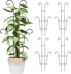 Larger 23.6in Plant Trellis for Climbing Plants Indoor Outdoor, 4 Pack by Trlzey
