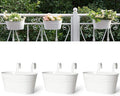 Dahey 3 Pcs 10.5 Inch Metal Iron Hanging Flower Pots by Dahey