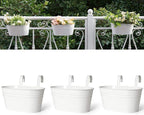 Dahey 3 Pcs 10.5 Inch Metal Iron Hanging Flower Pots by Dahey