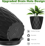 6 Pack 7 Inch Indoor Plant Pots - Image 3