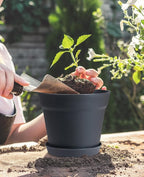 homenote Pots for Plants, Matte Black - Image 3