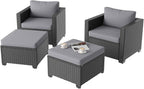 Aoxun 4 Piece Outdoor Patio Furniture Set 4 Seats by Aoxun