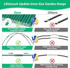 30 Pcs Garden Hoops for Raised Beds, 6mm Greenhouse Hoops Grow Tunnel - Image 2