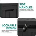YITAHOME 72 Gallon Outdoor Resin Deck Box - Image 6