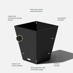 Veradek Pure Series Nobleton Plastic Planter - Image 2