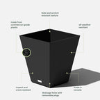 Veradek Pure Series Nobleton Plastic Planter - Image 4