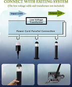 8 Pack Aluminum Low Voltage Landscape Pathway Lights Wired, Outdoor Modern 12V - Image 9