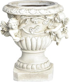 Sungmor Garden Cherub Urn Planter, Lovely Resin Angel Statue Flower Pots by Sungmor