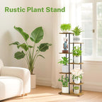 iDavosic.ly 6 Tier Tall Plant Stand Indoor, Tiered Corner Metal Wood Multiple - Image 7