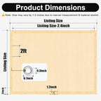 Artpuch 90% Sun Shade Cloth, 6 x 10 FT Pergola Shade Cover Canopy - Image 4