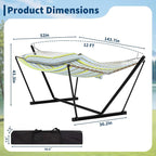 Portable 2 Person Double Hammock - Image 2