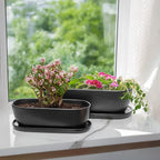 E-liu Oval Ceramic Planter Pot - Image 4