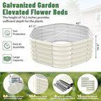 Hexagon Raised Garden Bed, 48 Inch Diagonal & 16.5 Inch Tall, Galvanized Steel - Image 3