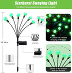 Solar Garden Lights Outdoor, 4 Pack 24LED Waterproof Solar Powered Lights - Image 2