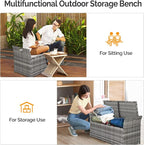 VINGLI 40 Gallon Outdoor Storage Bench - Image 4