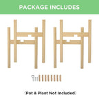 MUDEELA 2 Pack Indoor Plant Stands, 2 Tier Tall Plant Stand 30 inches, Mid - Image 7