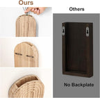 Wooden Wall Planter Vase Set of 2, Boho Hanging Planter - Image 5