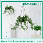 Meanplan 4 Pcs Self Watering Hanging Planter Indoor 6.5 Inch Hanging Baskets - Image 3