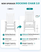 SERWALL Oversized Rocking Chair, Outdoor Rocking Chair - Image 6