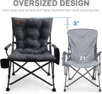 EVER ADVANCED Padded Oversized Folding Camping Chair - Image 3