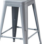 AC Pacific 24” Metal Backless Barstool Set of 2 – Country Rustic Style - Image 7