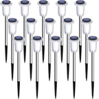 DenicMic Solar Lights Outdoor 15 Pack Waterproof 3000K Warm White LED Stainless - Image 8