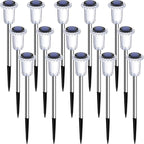 DenicMic Solar Lights Outdoor 15 Pack Waterproof 6000K Cold White LED Stainless - Image 8