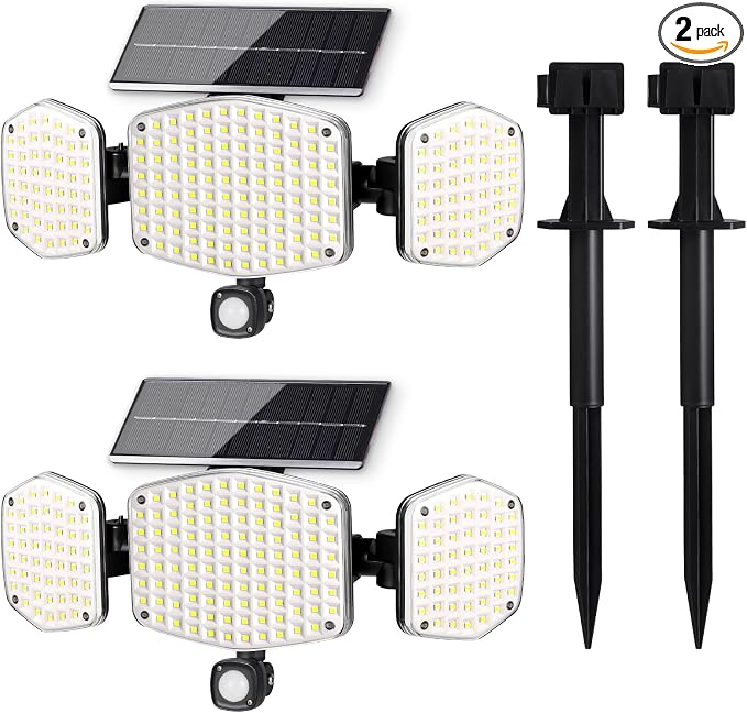 Solar Motion Sensor Outdoor Lights by HAARAY
