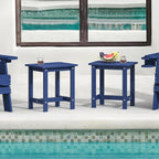 LUE BONA Outdoor Side Table Set of 2, HDPS Small Outdoor Table, Adirondack Side - Image 2