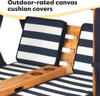 KidKraft Wooden Outdoor Double Chaise Lounge - Image 8