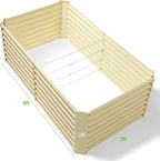 Land Guard 6x3x2ft Galvanized Raised Garden Bed, Planter Boxes Outdoor - Image 2