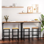 AECOJOY 6 Piece Patio Bar Set, Patio Bar Height Table and Chairs Set 47" - Image 7