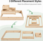 Yaheetech 3 Tier Wooden Raised Garden Bed 44.5'' L×44.5″ W×20.5″ H, - Image 3