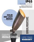 MALORY Brass Landscape Spotlights 1-Pack - Image 3