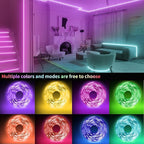 KSIPZE 98ft Led Strip Lights RGB Music Sync Color Changing Bluetooth Led Lights - Image 6