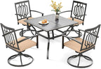 PHI VILLA 5 Pieces Outdoor Dining Set by PHIVILLAThepioneerofcomfortablehouseholdsupplies