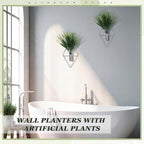 8 Pieces Silver Wall Decor Hanging Planters - Image 6