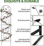 Metal Garden Trellis for Climbing Plants, 86.5" x 19.7" Metal Plant Trellis - Image 3