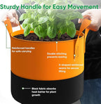 6-Pack 20 Gallon Grow Bags - 350G Heavy Duty Thickened Colorful Potato Grow Bags - Image 4