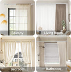 Silver Curtain Rods for Windows 28 to 48 Inch, 2 Pack 5/8" Diameter Heavy Duty - Image 6