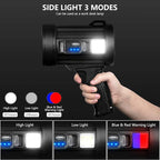 MIXILIN Rechargeable Spotlight, 000 Lumens Handheld Hunting Flashlight Led Spot - Image 3