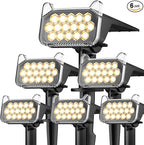 WdtPro Solar Spot Lights Outdoor Waterproof, Bright Solar Lights Outdoor by WdtPro
