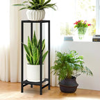 Plant Stand Indoor, 2 Tier Heavy Duty Metal Pedestal Stand Modern Display Rack - Image 2