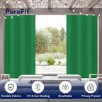 PureFit Outdoor Curtains for Patio Waterproof Weatherproof, UV and Fade - Image 3