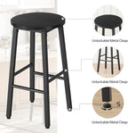 HOOBRO Bar Stools, Bar stools Set of 2, Counter Height Bar Stools, 24.8" - Image 7