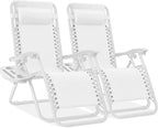 Best Choice Products Set of 2 Adjustable Steel Mesh Zero Gravity Lounge Chair by BestChoiceProducts