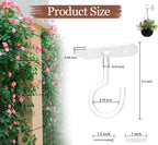 Ceiling Hooks 6Pack for Hanging Plants 2.5in White - Image 2