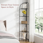 Crofy Foldable 5 Tier Corner Shelf, Metal Corner Plant Stand - Image 4